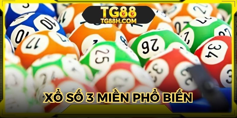 Loại hình xổ số 3 miền khá phổ biến hiện nay